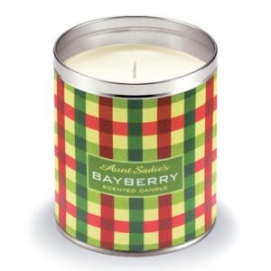 Bayberry Plaid Tin Candle – Aunt Sadie’s – 12oz