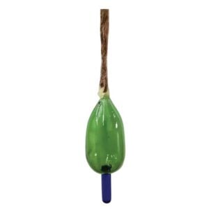 Buoy Glass Ornament - Green/Blue