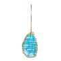 Oyster Shell Fish Pattern Ornament - Blue