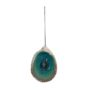 Seashell Sea Turtle Ornament - Blue