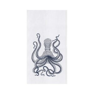 Blue Octopus Tea Towel - 18" x 27"