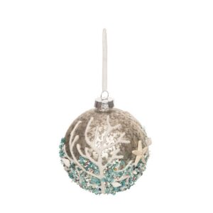 Under The Sea Glass Ornament - 4"