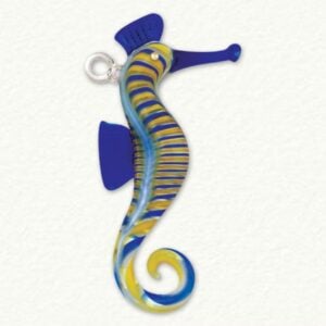 Seahorse Glass Ornament - Egyptian Museum - Multi
