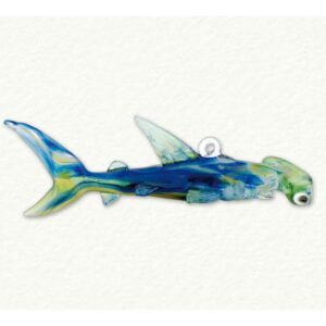 Hammerhead Fish Glass Ornament - Egyptian Museum - Multi