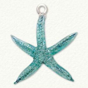 Starfish Glass Ornament - Egyptian Museum - Blue/Green