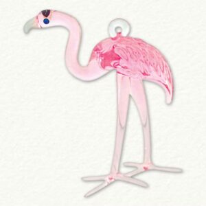 Flamingo Glass Ornament - Egyptian Museum - Pink