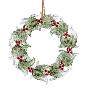 Birch Berry Wreath Ornament - Kurt Adler - 5.2"