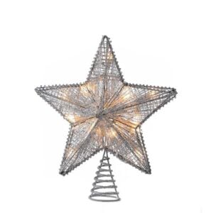 Silver Star Treetopper - Kurt Adler - 20LED - 10"