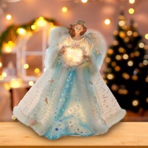 LED Costal Angel Treetopper - Kurt Adler - 14"