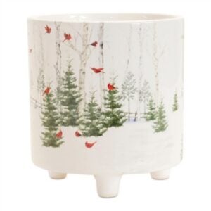 Christmas Scene Planter - 6"