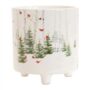 Christmas Scene Planter - 6"