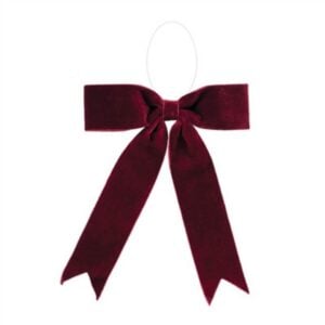 Bow Ornament - Burgundy - 13"