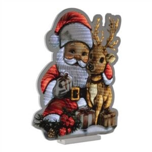Santa With Deer Infinity Lite - 24"