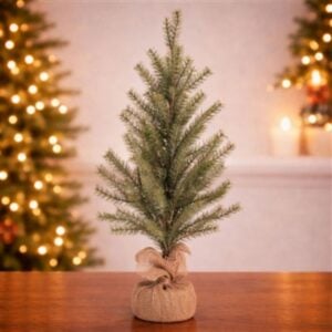 Glitter Burlap Pine Tree - 36"