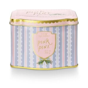 Pink Pine Printed Tin Candle - Illume - 13 oz