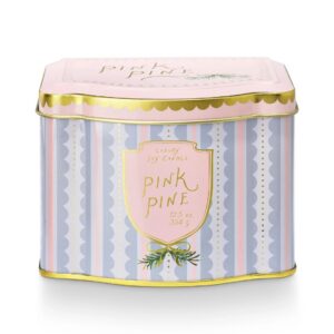 Pink Pine Printed Tin Candle - Illume - 13 oz