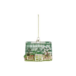 Greenhouse Glass Ornament - 4.4"