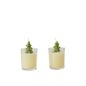Tree Candle in Jar - Green