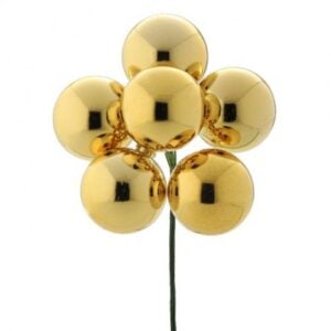 Shiny Stemball Bunch - Gold - 40 mm