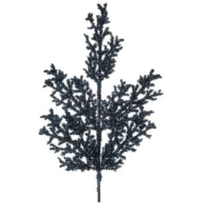 Tinsel Cedar Spray - Midnight Blue - 27"
