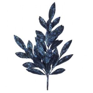 Sequin Glitter Laurel Spray - Midnight Blue - 20"