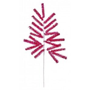Mini Tinsel Spray - Hot Pink - 28"