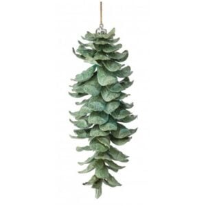 Winter Glitter Pinecone Ornament - Matcha - 11"