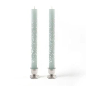 Henna Duck Egg Taper Candle - 9" - 2 Pack