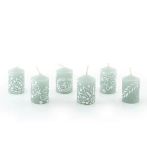 Henna Duck Egg Votive Candle - 2" - 6 Pack