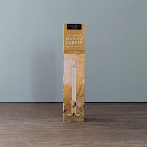 LED Window Candle – Battery Operated – Brass