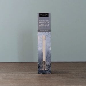 LED Window Candle – Battery Operated – Brushed Nickel