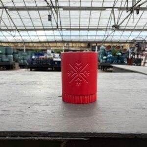 Snowflake Pot - Red - 4.5"