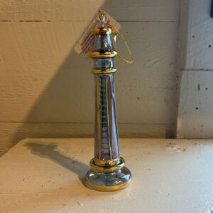Staircase Lighthouse Glass Ornament - Blue