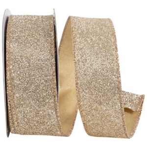 Glitter Metallic Ribbon - Gold/Silver - 1.5" x 10 YD