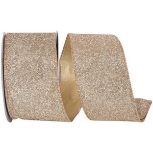 Glitter Metallic Ribbon - Gold/Silver - 2.5" x 10 YD