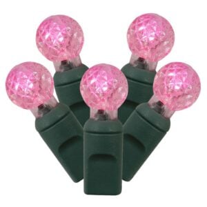 100 LED G12 Lights - Pink/Green