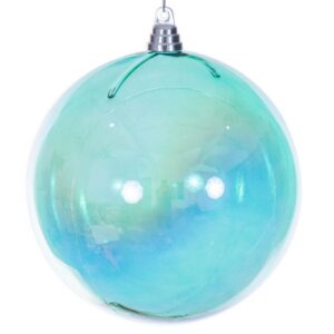 Iridescent Ball Ornament - Teal - 8"