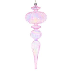 Iridescent Finial Ornament - Pink - 12"