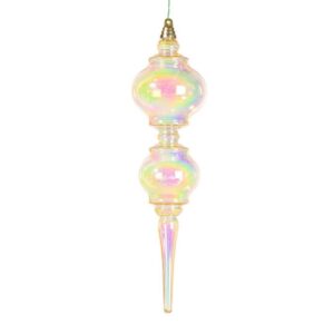 Iridescent Finial Ornament - Champagne - 16.5"