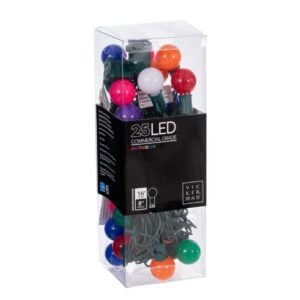 25 LED G30 Lights - Multicolored/Green