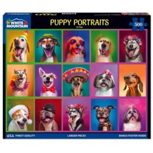 Puppy Portraits Puzzle - 500 Pieces