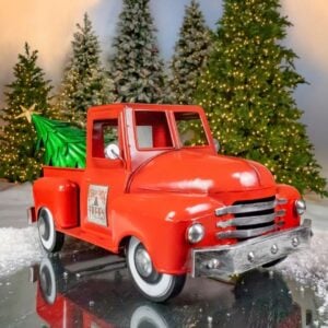 Holiday Pickup Truck - Red - 19"