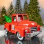 Holiday Pickup Truck - Red - 19"