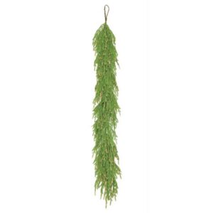Pine Garland with Berry Tip - Green - 6'