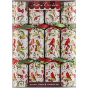 Cranberry Cardinals Christmas Cracker - 10" - 8 Count