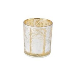 Stags Votive Holder - Silver/Gold - 3"