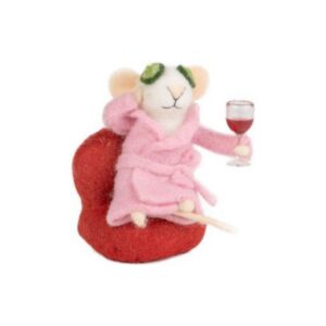 Spa Mouse Ornament - 4.5"