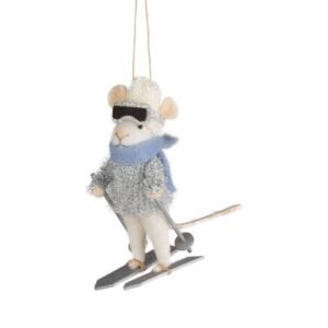 Ski Mouse Ornament