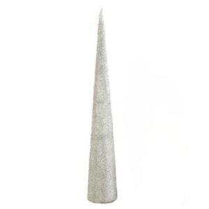 Glitter Tree Cone - Champagne Gold - 9"