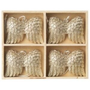 Angels Wings Ornament - Amber